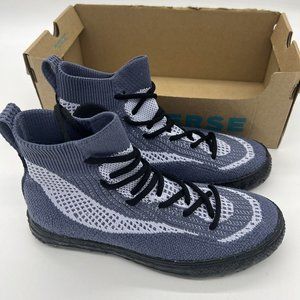 Converse Ctas Crater Black Blue White High Top Women's Sneaker Shoe Knit 172032C